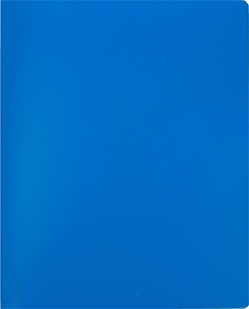 Blue 9 x 12 Plastic 6 Pocket Folders