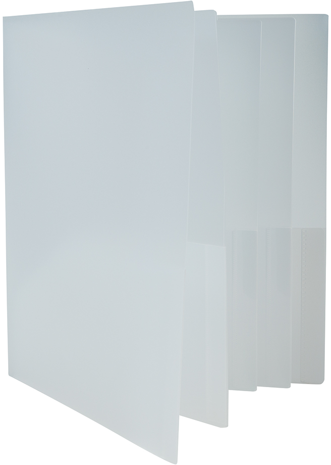 Clear 9 x 12 Plastic 10 Pocket Folders