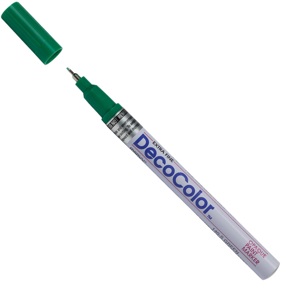 Green Opaque Extra Fine Line Paint Marker