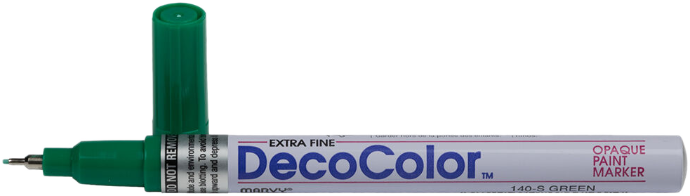 Green Opaque Extra Fine Line Paint Marker