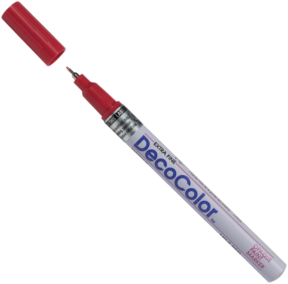 Red Opaque Extra Fine Line Paint Marker