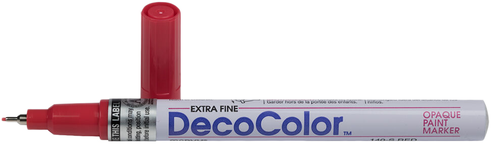 Red Opaque Extra Fine Line Paint Marker