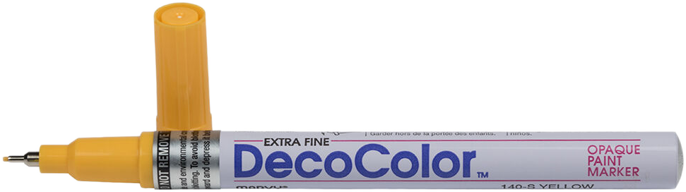 Yellow Opaque Extra Fine Line Paint Marker