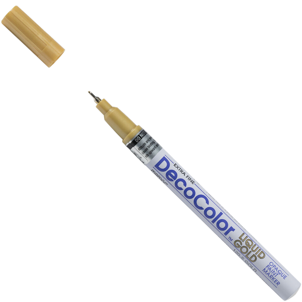 Gold Opaque Extra Fine Line Paint Marker
