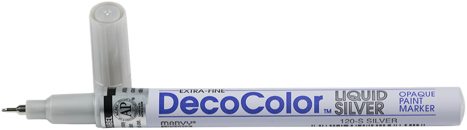 Silver Opaque Extra Fine Line Paint Marker
