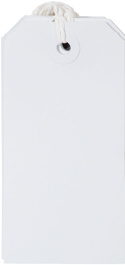 White Medium Gift Tags (4 1/4 x 2 3/8) - 10 Pack