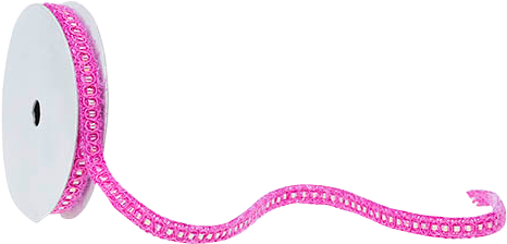 Fuchsia Nylon Knit 3 Yards Ribbon