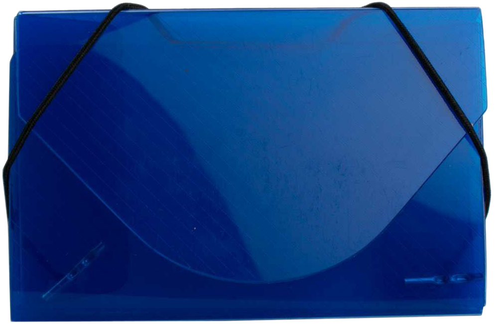 Blue Translucent Business Card Case - 20 Card Capacity