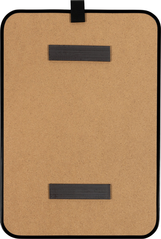 White with Black Frame Dry Erase Board