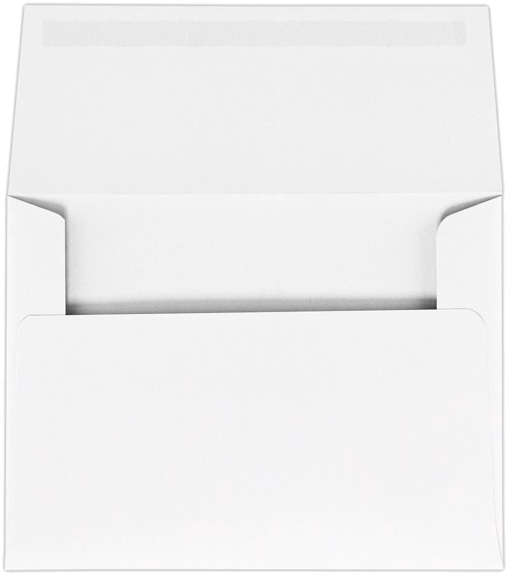 White 24lb A6 Machine Insertable Envelopes (4 3/4 x 6 1/2)