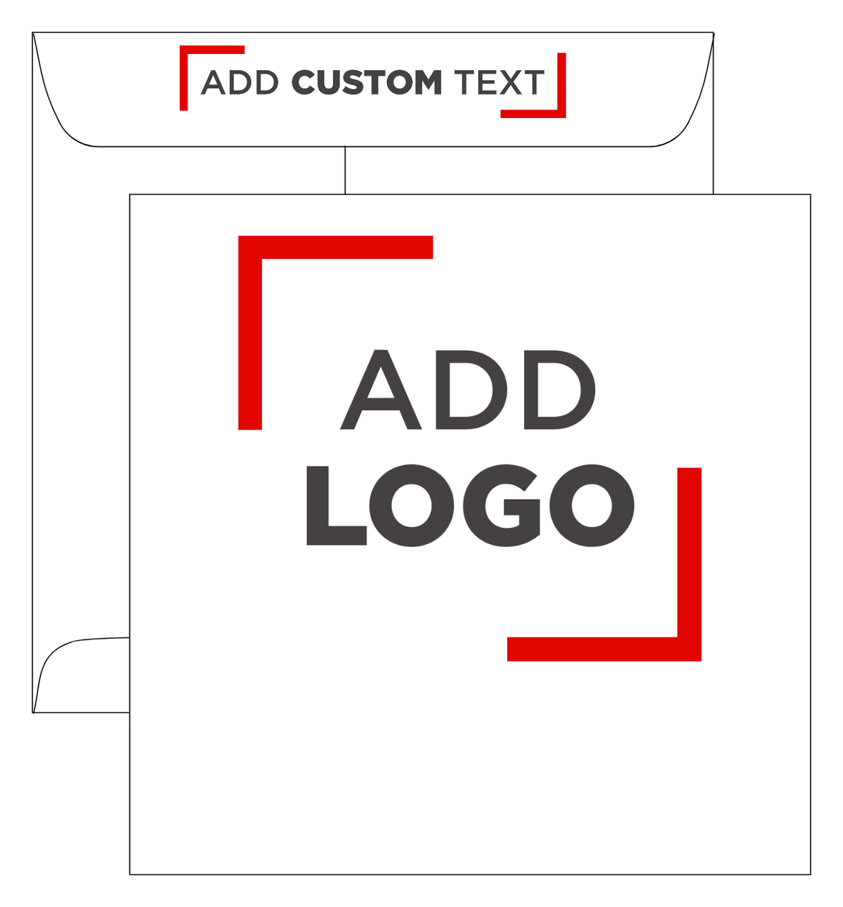 White 28lb 10 1/2 x 10 1/2 Square Envelopes