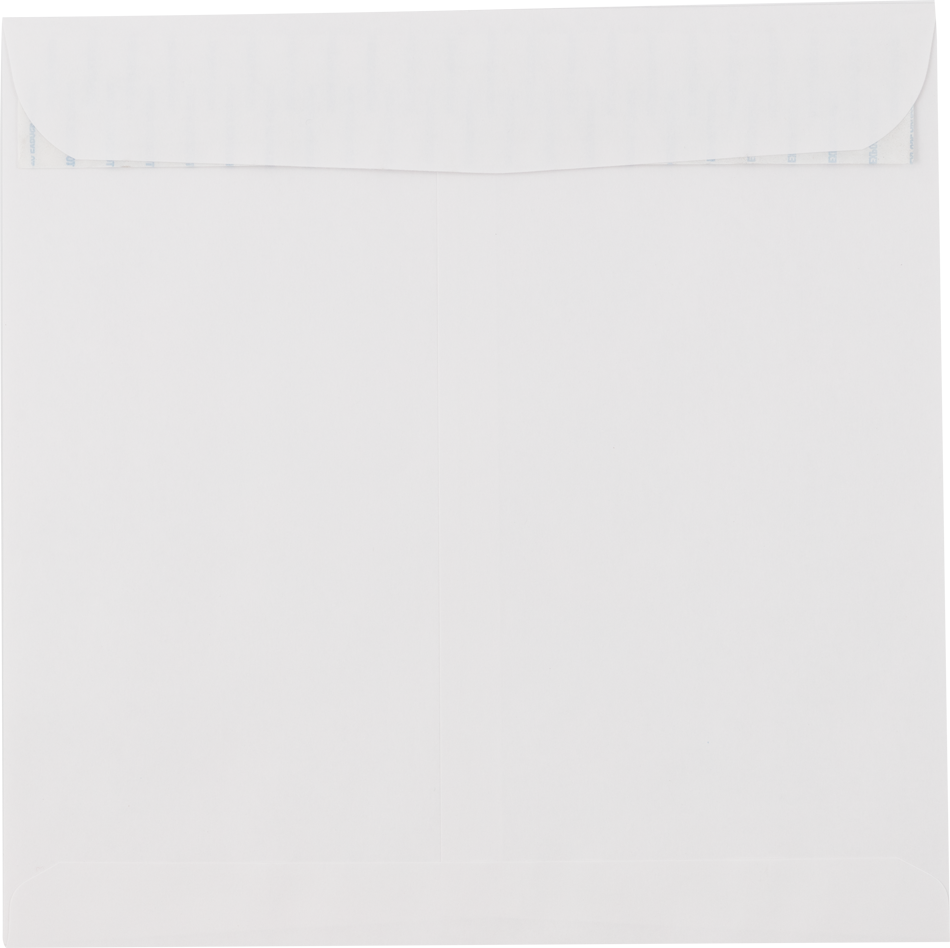White 28lb 11 1/2 x 11 1/2 Square Envelopes with Peel & Seal