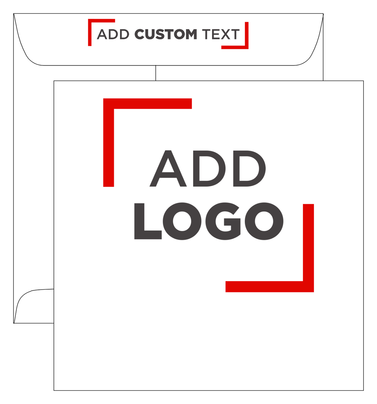 White 28lb 11 1/2 x 11 1/2 Square Envelopes