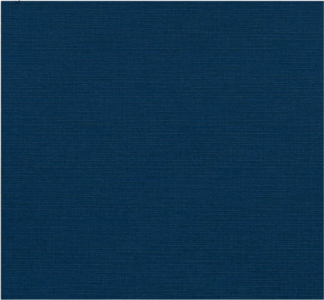 Nautical Navy Blue Linen 9 x 12 Folders with Front Cover Center Card Slits