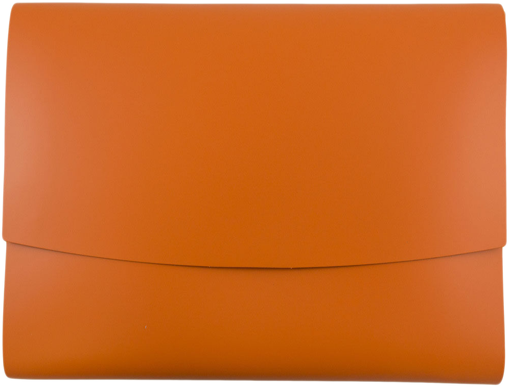 Orange 10 x 13 Leather Portfolios with Snap