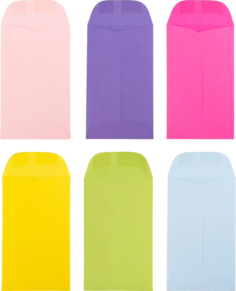 Assorted Fashion #3 Coin Envelope (2 1/4 x 3 1/2) - 150 Pack