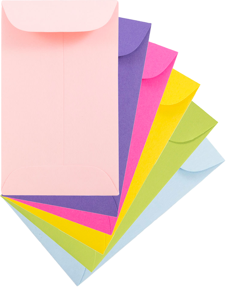 Assorted Fashion #3 Coin Envelope (2 1/4 x 3 1/2) - 150 Pack
