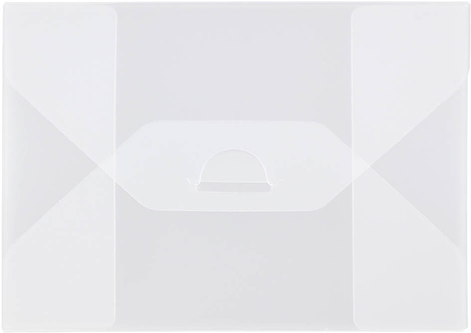 Clear Frost Small 4 1/4 x 6 1/4 x 1/4 Plastic Portfolios