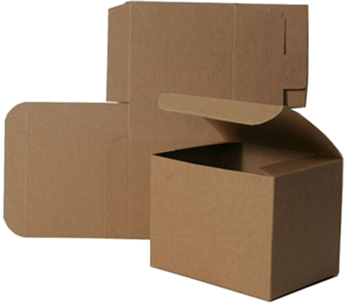 Brown Kraft Medium/Large Open Lid Gift Boxes (6 x 6 x 4)