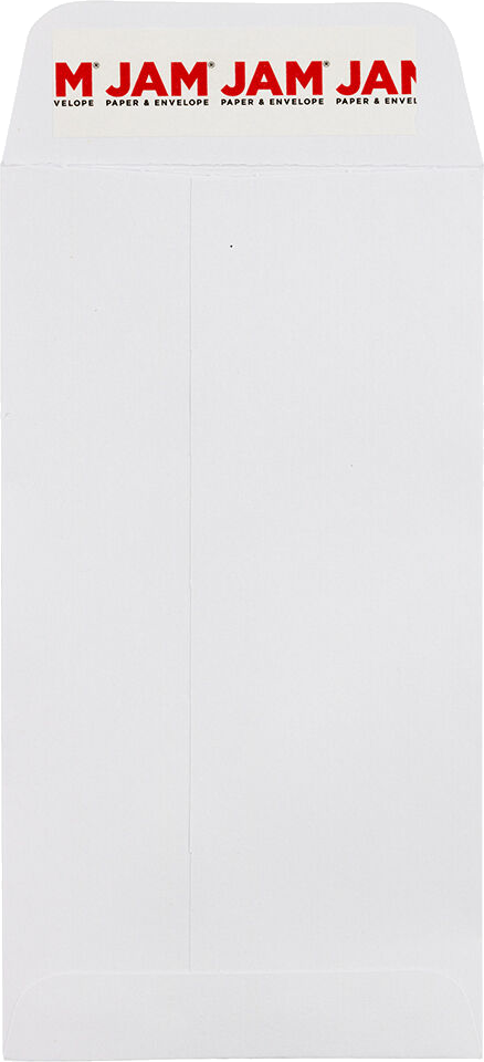 White 28lb #7 Coin Envelopes (3 1/2 x 6 1/2) with Peel & Seal
