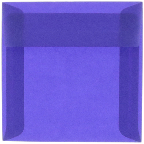 Primary Blue Translucent 30lb 5 1/2 x 5 1/2 Square Envelopes