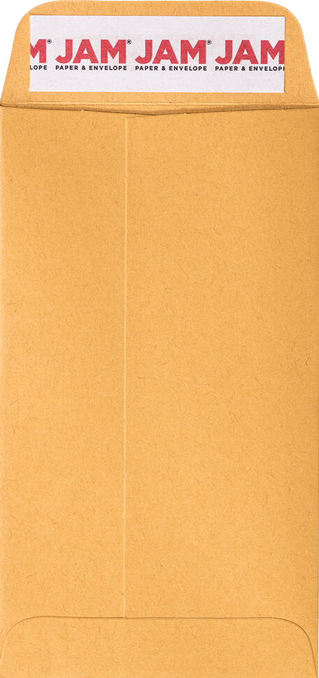 Brown Kraft 28lb #6 Coin Envelopes (3 3/8 x 6) with Peel & Seal