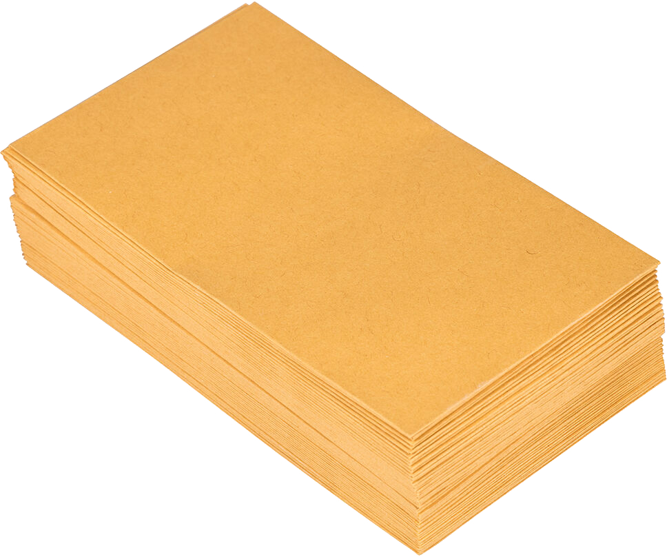 Brown Kraft 28lb #6 Coin Envelopes (3 3/8 x 6) with Peel & Seal