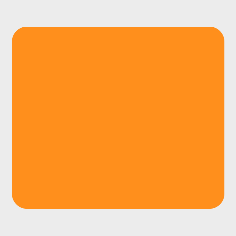 Neon Orange 1 1/2 x 1 3/4 Inch Roll of Rectangle Labels - Bright Adhesive