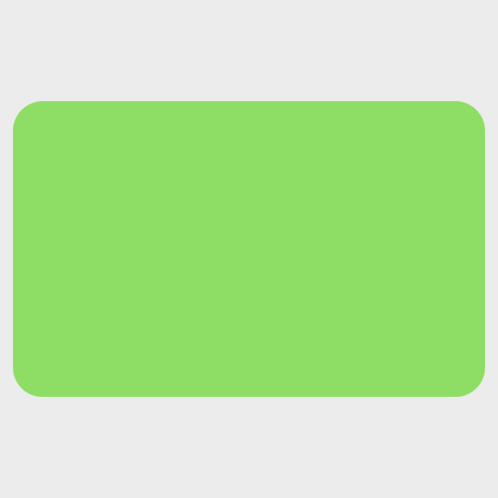 Neon Green 1 1/4 x 2 Inch Roll of Rectangle Labels - Bright Adhesive