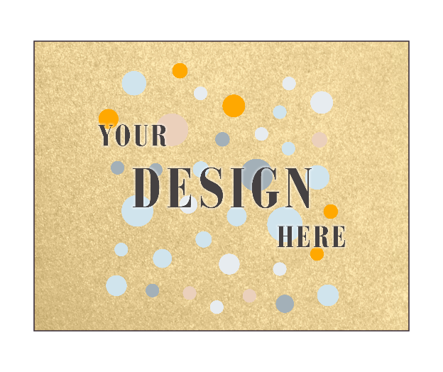 Light Gold Blonde Metallic 100lb A2 Blank Note Cards (4 1/4 x 5 1/2)