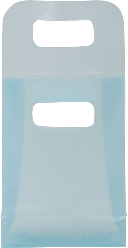 Blue Frosted Small Plastic Lunch Bags (3 x 4 x 1 1/2)