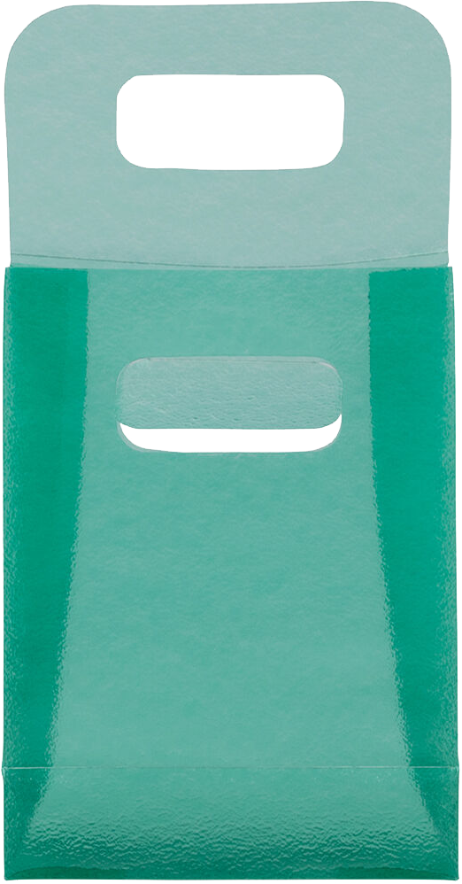 Green Frosted Small Plastic Lunch Bags (3 x 4 x 1 1/2)