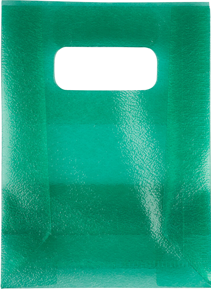 Green Frosted Small Plastic Lunch Bags (3 x 4 x 1 1/2)
