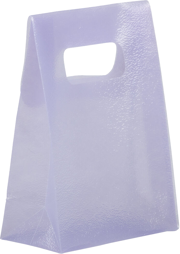 Purple Frosted Small Plastic Lunch Bags (3 x 4 x 1 1/2)
