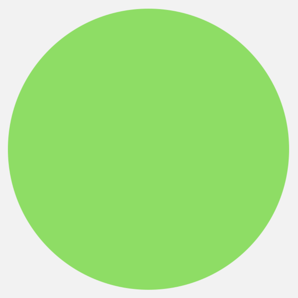 Neon Green 1 1/4 Inch Roll of Circular Round Labels - Bright Adhesive