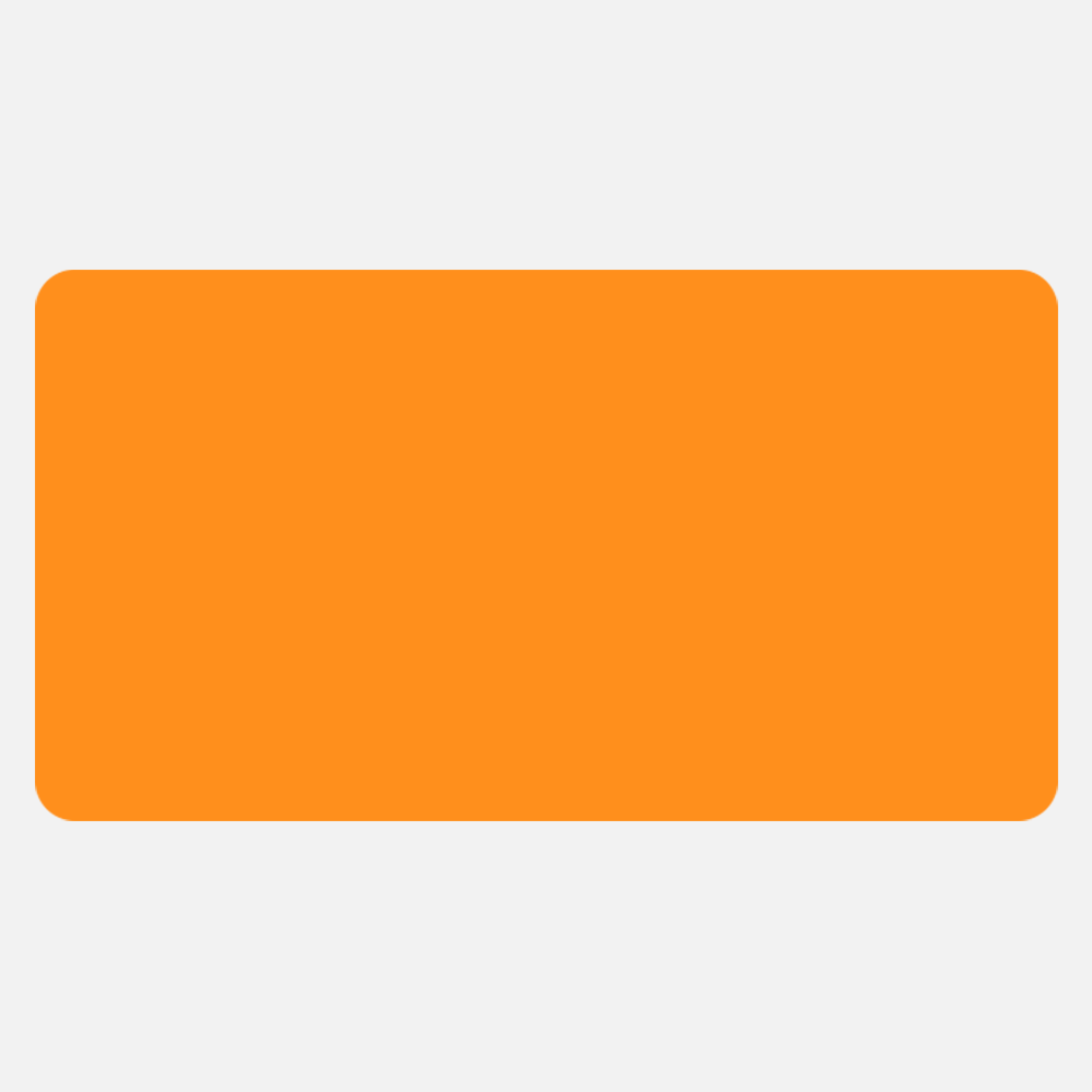 Neon Orange 1 3/4 x 3 1/4 Inch Roll of Rectangle Labels - Bright Adhesive