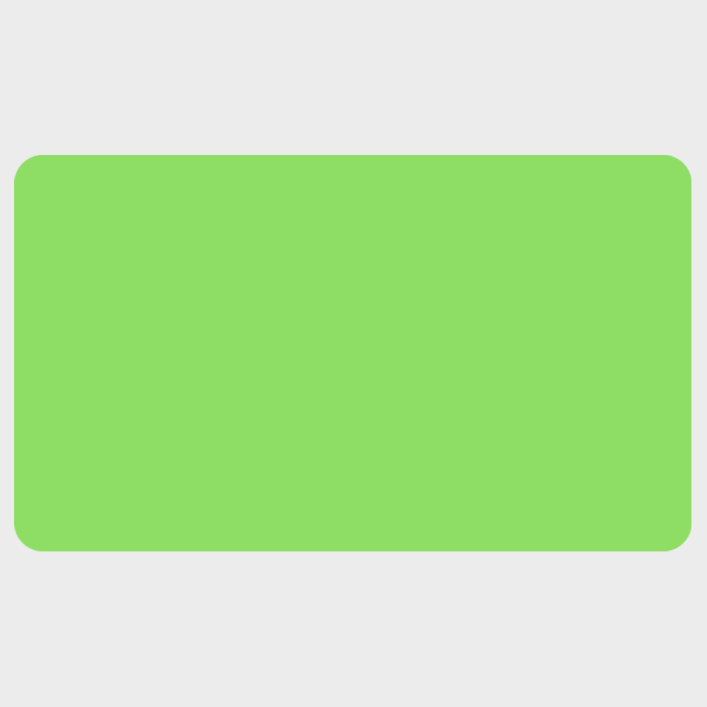 Neon Green 1 3/4 x 3 Inch Roll of Rectangle Labels - Bright Adhesive