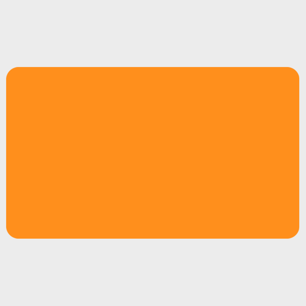 Neon Orange 1 3/4 x 3 Inch Roll of Rectangle Labels - Bright Adhesive