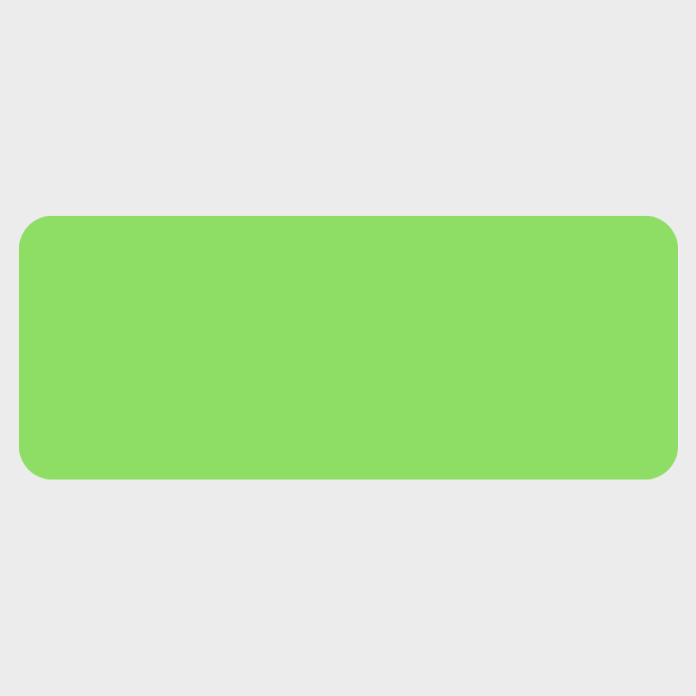 Neon Green 1 x 2 1/2 Inch Roll of Rectangle Labels - Bright Adhesive