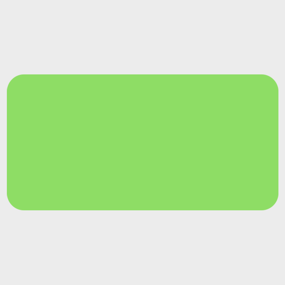 Neon Green 1 x 2 Inch Roll of Rectangle Labels - Bright Adhesive