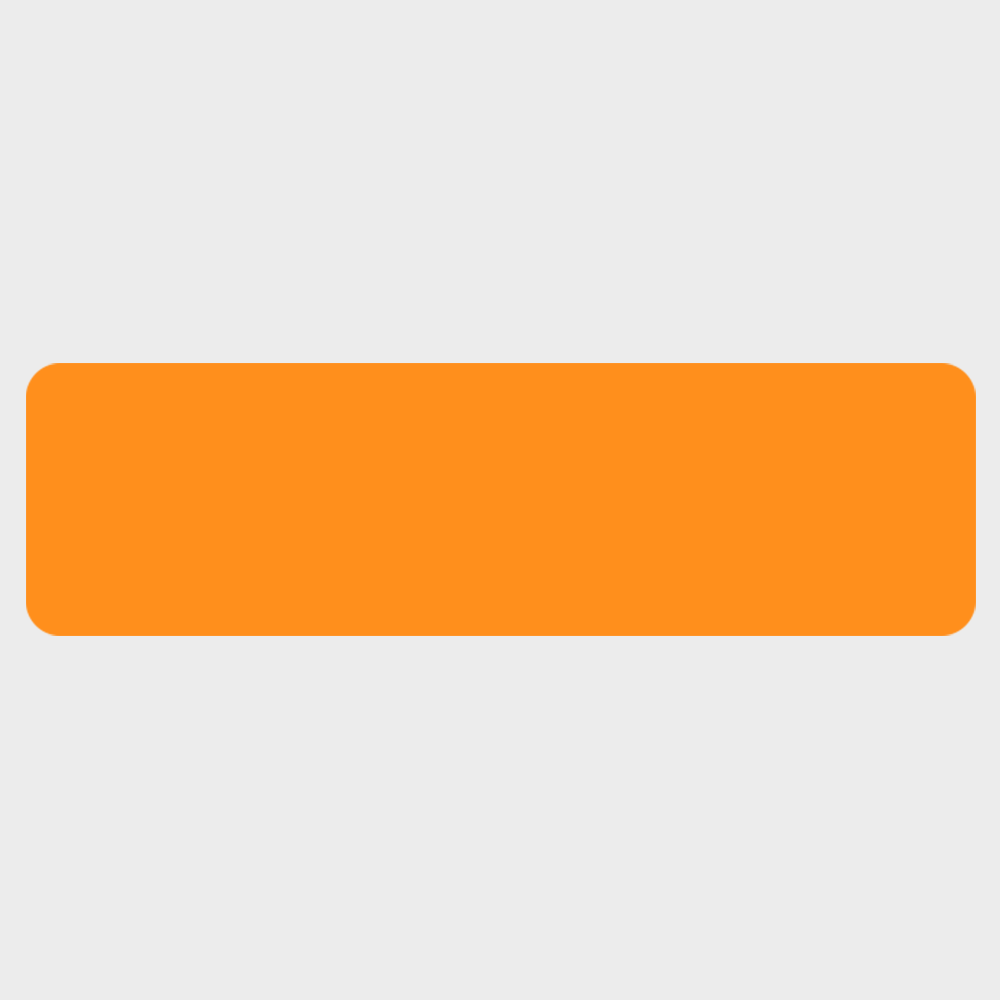 Neon Orange 1 x 3 1/2 Inch Roll of Rectangle Labels - Bright Adhesive