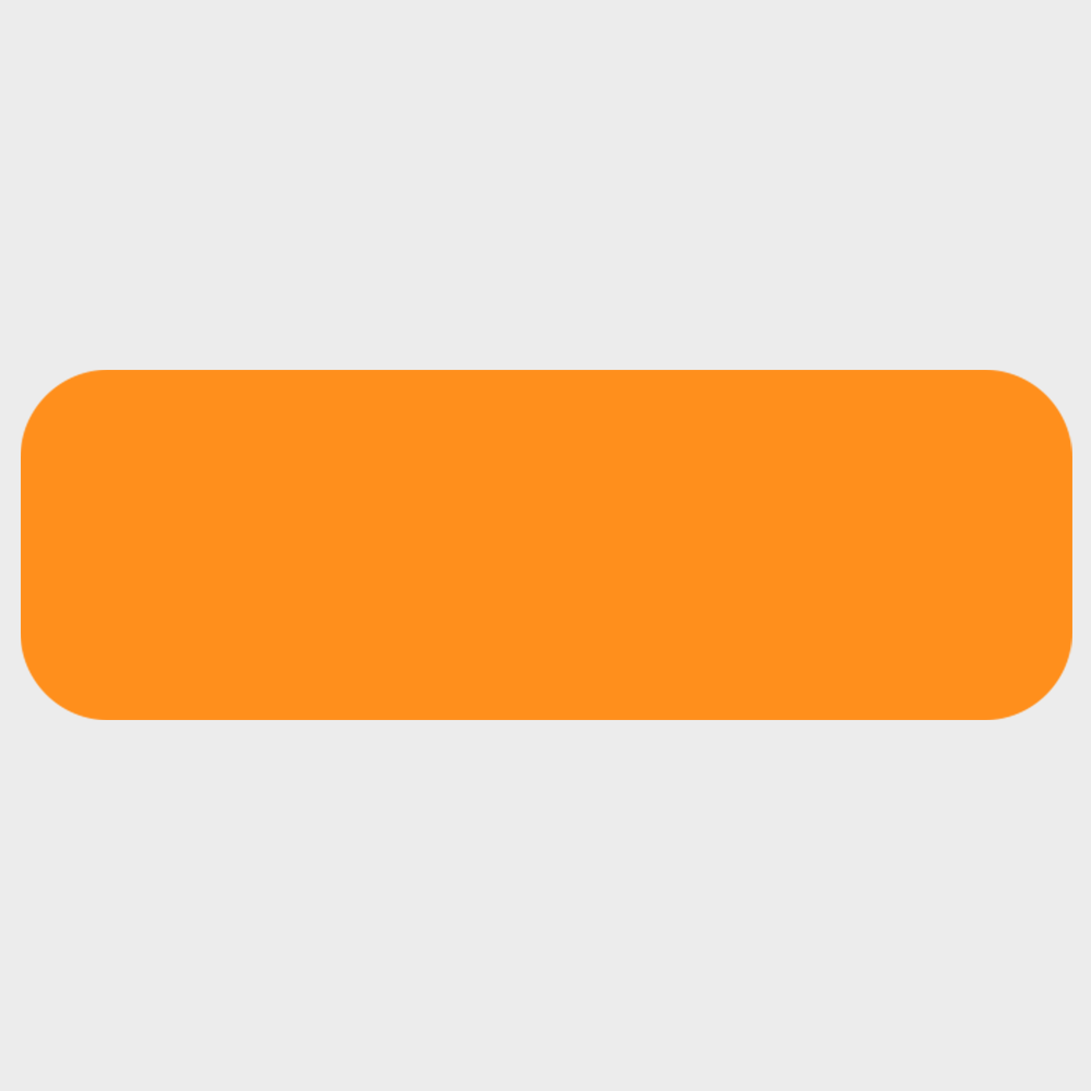 Neon Orange 1/2 x 1 1/2 Inch Roll of Rectangle Labels - Bright Adhesive