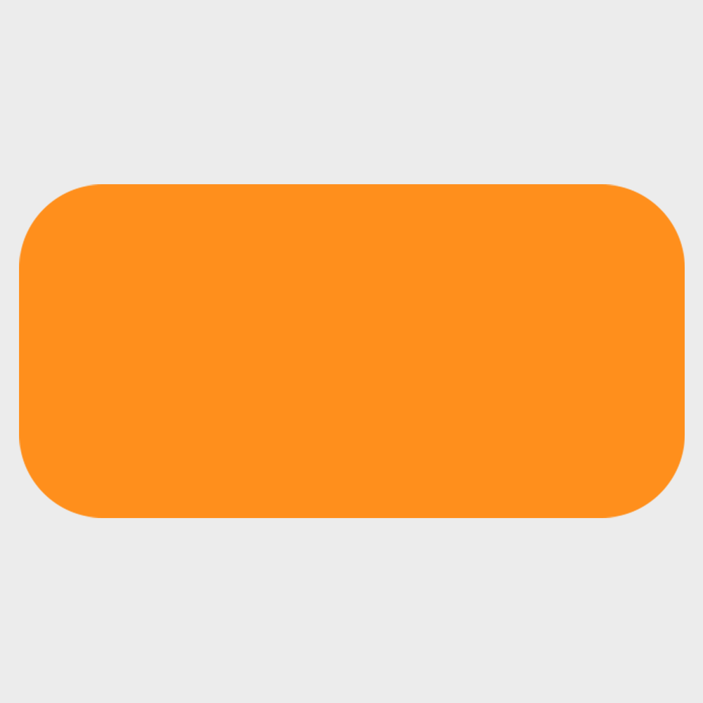 Neon Orange 1/2 x 1 Inch Roll of Rectangle Labels - Bright Adhesive