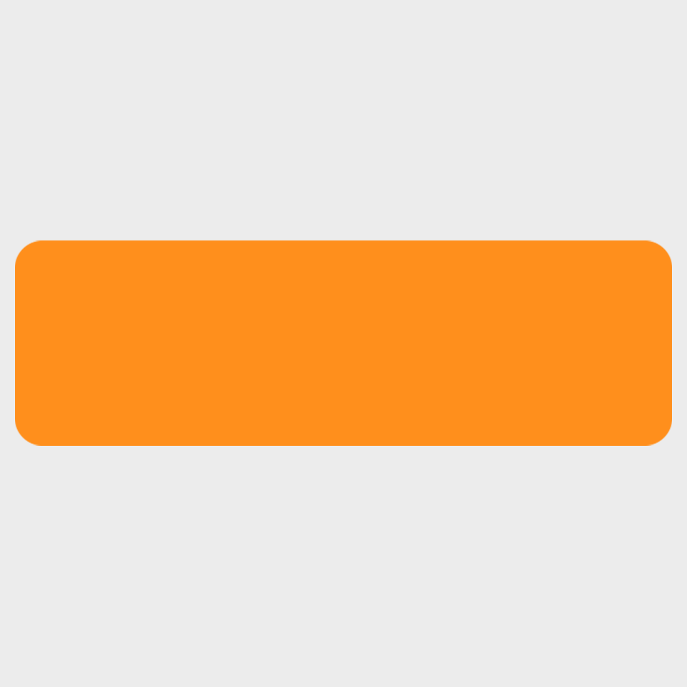Neon Orange 15/16 x 3 Inch Roll of Rectangle Labels - Bright Adhesive