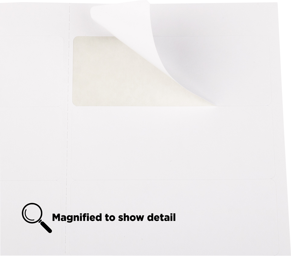 White 1 x 2 5/8 Return Address Labels