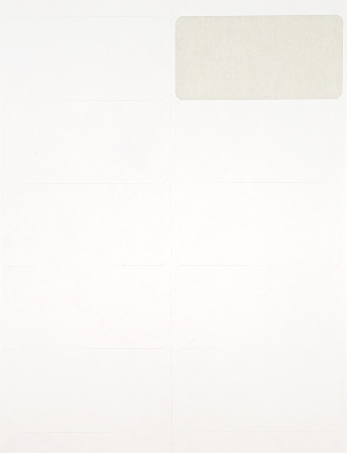 White 2 x 4 Address Labels