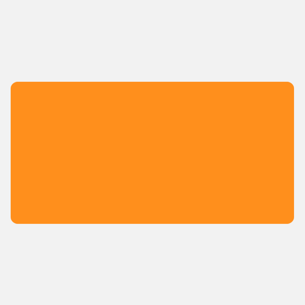 Neon Orange 2 1/2 x 5 Inch Roll of Rectangle Labels - Bright Adhesive