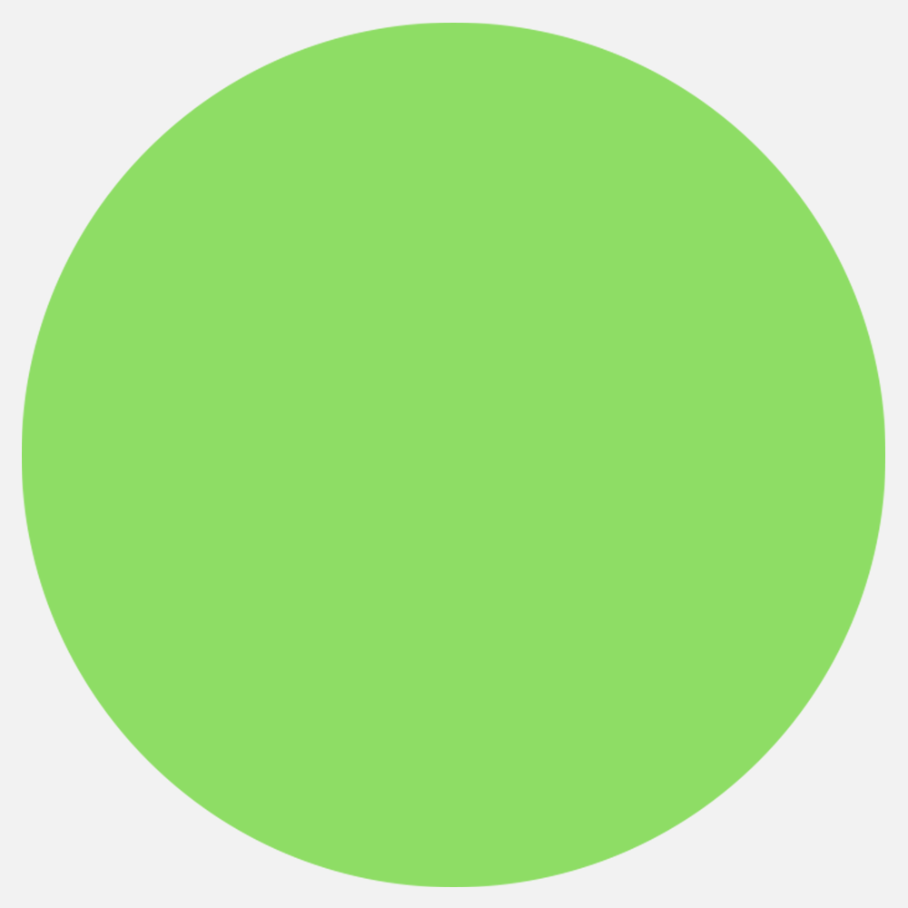 Neon Green 2 1/2 Inch Roll of Circular Round Labels - Bright Adhesive