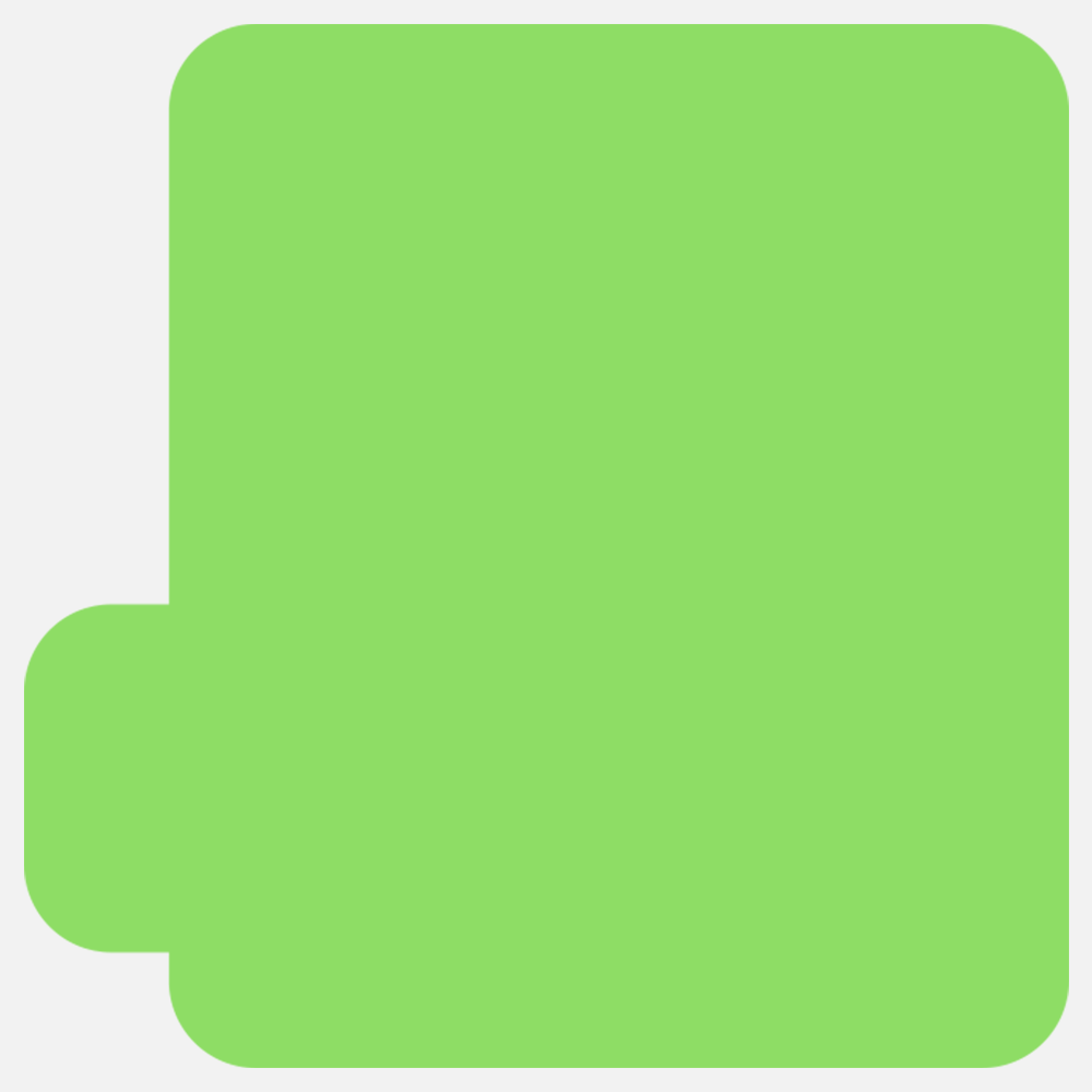 Neon Green 2 1/8 x 2 1/8 Inch Roll of Lip Balm Shaped Labels - Cosmetic Bright Adhesive
