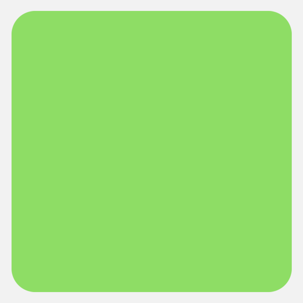 Neon Green 2 3/4 x 2 3/4 Inch Roll of Square Labels - Bright Adhesive